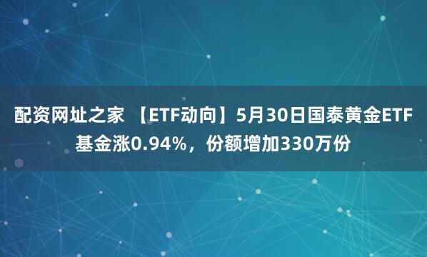 配资网址之家 【ETF动向】5月30日国泰黄金ETF基金涨0.94%，份额增加330万份