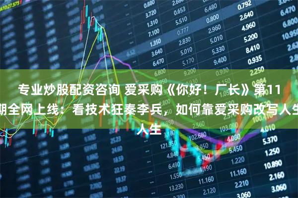专业炒股配资咨询 爱采购《你好！厂长》第11期全网上线：看技术狂秦李兵，如何靠爱采购改写人生